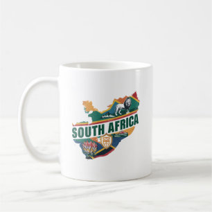 Elegant Zuid-Afrika Travel Souvenir Koffiemok