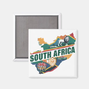 Elegant Zuid-Afrika Travel Souvenir Magneet