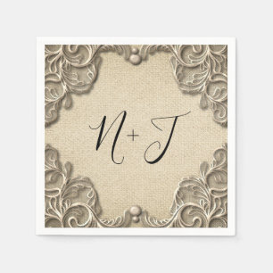 Elegant Zuid-Charm Burlap Lace Servet