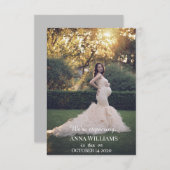 Elegant Zwangerschap Aankondiging Kaart (Voorkant / Achterkant)