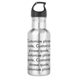 Elegant zwart aangepast tekstfragment citonmonogra waterfles