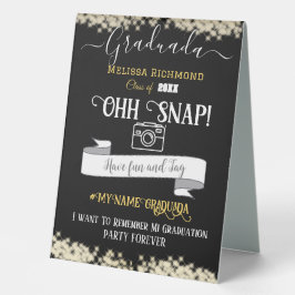 Elegant zwart afgestudeerd Spaans Oh Snap!!