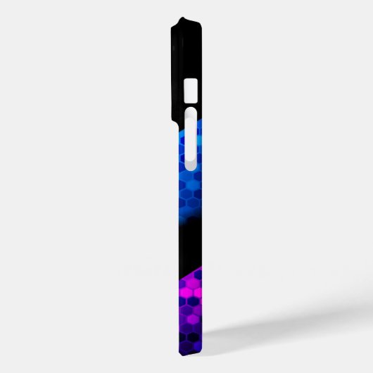 Elegant zwart blauw design Case-Mate iPhone case (Achterkant / Links)