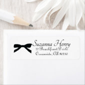 Elegant zwart boog classy handschrift etiket (Insitu)