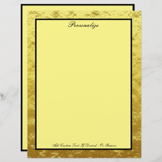 Elegant zwart en Gold Professional personaliseren (Voorkant / Achterkant)