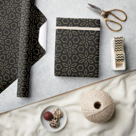 Elegant zwart en goud Arabisch Arabisch Cadeaupapier