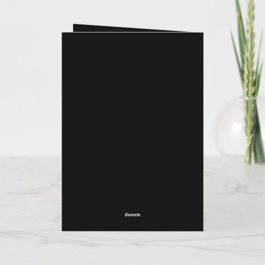 Elegant zwart en goud begrafenisprogramma Sjabloon (Achterkant)