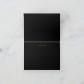 Elegant zwart en goud damast bedankkaart (Binnen)