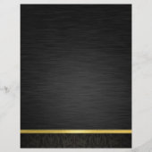 Elegant zwart en goud flyer (Achterkant)