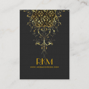 Elegant zwart en goud kanten Lijst Visitekaartje