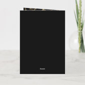Elegant zwart en goud look script Succes Kaart (Achterkant)