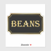 Elegant zwart en goud pantry label (Vel)