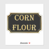 Elegant  zwart en goud pantry label (Vel)