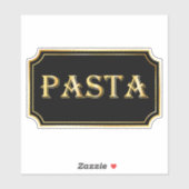 Elegant  zwart en goud pantry label (Vel)