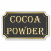 Elegant  zwart en goud pantry label (Voorkant)