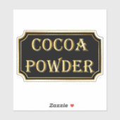 Elegant  zwart en goud pantry label (Vel)