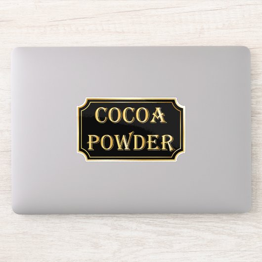 Elegant  zwart en goud pantry label (Computer)