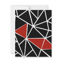 Elegant zwart en rood geometrisch patroon
