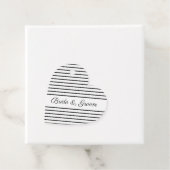 Elegant zwart en wit bedankjes labels (In situ)