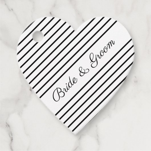 Elegant zwart en wit bedankjes labels (Voorkant)