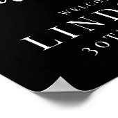 Elegant, zwart en wit poster (Hoek)