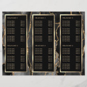 Elegant zwart goud agaat brochure (Achterkant)