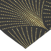 Elegant zwart & goud Art-Deco patroon Korte Tafelloper (Hoek)