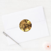 Elegant Zwart Goud Bubble Stickers (Envelop)