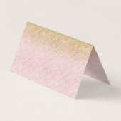 Elegant zwart goud en blauw eenvoudig confetti des visitekaartjes (Achterkant)