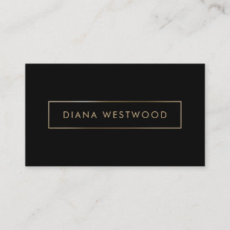 Elegant zwart goud professionele sociale media visitekaartje