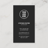 Elegant Zwart Goud Verbind met ons QR Code Social Visitekaartje (Achterkant)