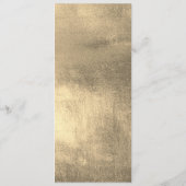 Elegant Zwart Gouden folie Afstuderen Menu (Achterkant)