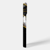 Elegant zwart grijs uniek geometrisch Case-Mate iPhone case (Achterkant / Rechts)