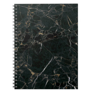 Elegant zwart marmer: getextureerde achtergrond notitieboek