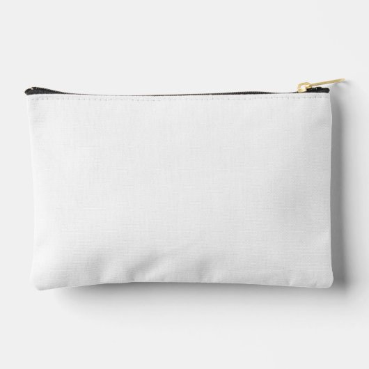 Elegant zwart met witte rand etui (Achterkant)