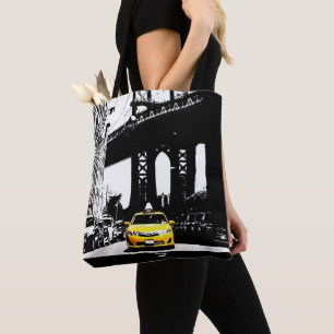 Elegant Zwart NYC New York Geel Taxi Brooklyn Draagtas