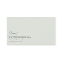 Elegant Zwart & Sage Green Wedding Details