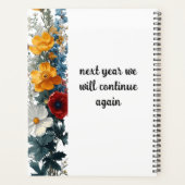 Elegant zwart spiraalvormig tuinplan planner (Achterkant)