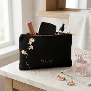 Elegant Zwart Stijlvol Bloem Boho Schattig Etui