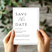 Elegant zwart Stropdas Save the Date