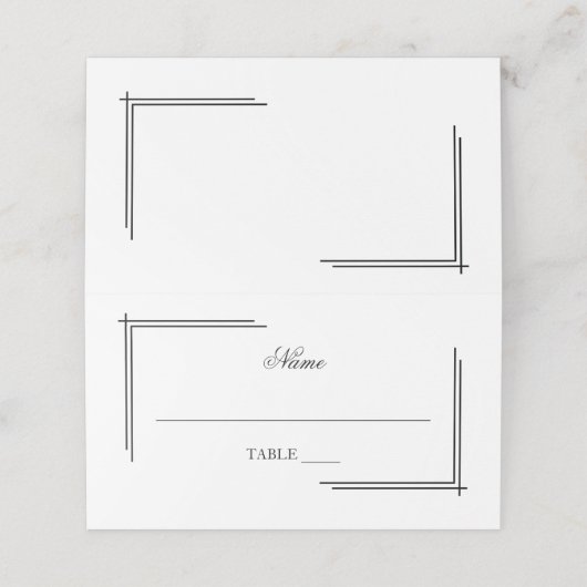 Elegant zwart-wit (Buitenkant ongevouwen)