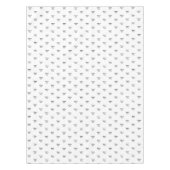 Elegant zwart-wit aangepast monogram initiaal tafelkleed (Voorkant)