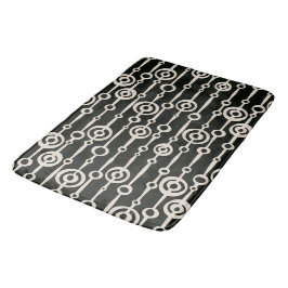Elegant zwart-wit abstract patroon badmat