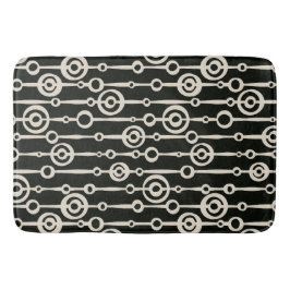 Elegant zwart-wit abstract patroon badmat