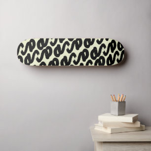 Elegant zwart-wit abstract patroon skateboard