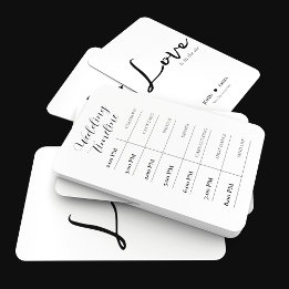 Elegant zwart-wit bruiloft thema handwaaier