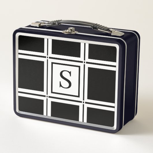 Elegant zwart-wit Custom Single Initiaal (Voorkant)