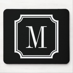 Elegant Zwart-wit de muisstootkussen van het Muismat