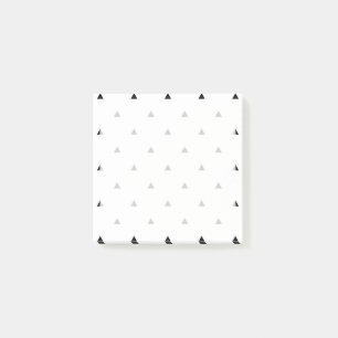 Elegant zwart wit geometrisch patroon driehoeken post-it® notes