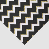 elegant zwart wit goudschevelweefsel tissuepapier (Detail)